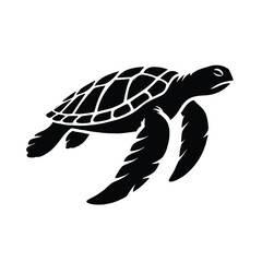 Sea Turtle Silhouette