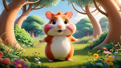 Fototapeta premium squirrel in the forest