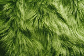 close up green fur pattern with generative ai