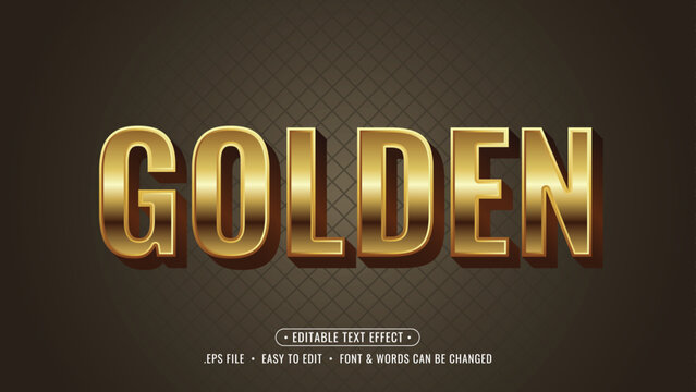 Golden text effect