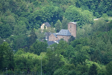 Fototapeta premium Freusburger Mühle bei Kirchen an der Sieg