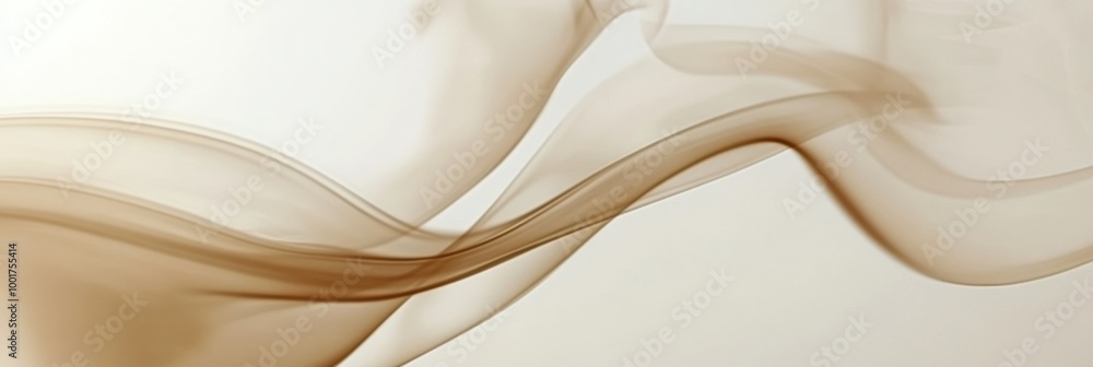 Aufkleber swirling steam rises gracefully from an invisible coffee cup in a minimalist setting conveying warmt