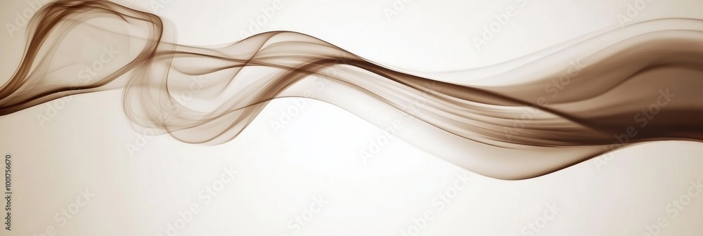 Poster abstract swirling steam rises gracefully in the air, hinting at a cup of freshly brewed coffee in a 