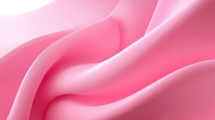 Obraz premium Modern Pink Fluid Abstract Illustration with Elegant Flowing Shapes