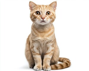 Cat kitten in motion pose transparent background