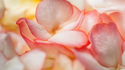Close-Up View of Delicate Flower Petals