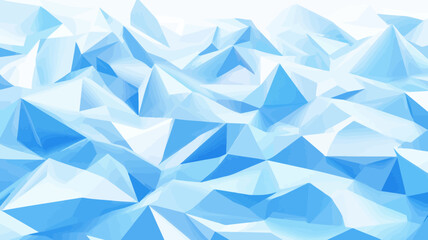 Obraz premium Abstract Blue Low Poly Ice Landscape Vector Background for Winter and Technology Themes
