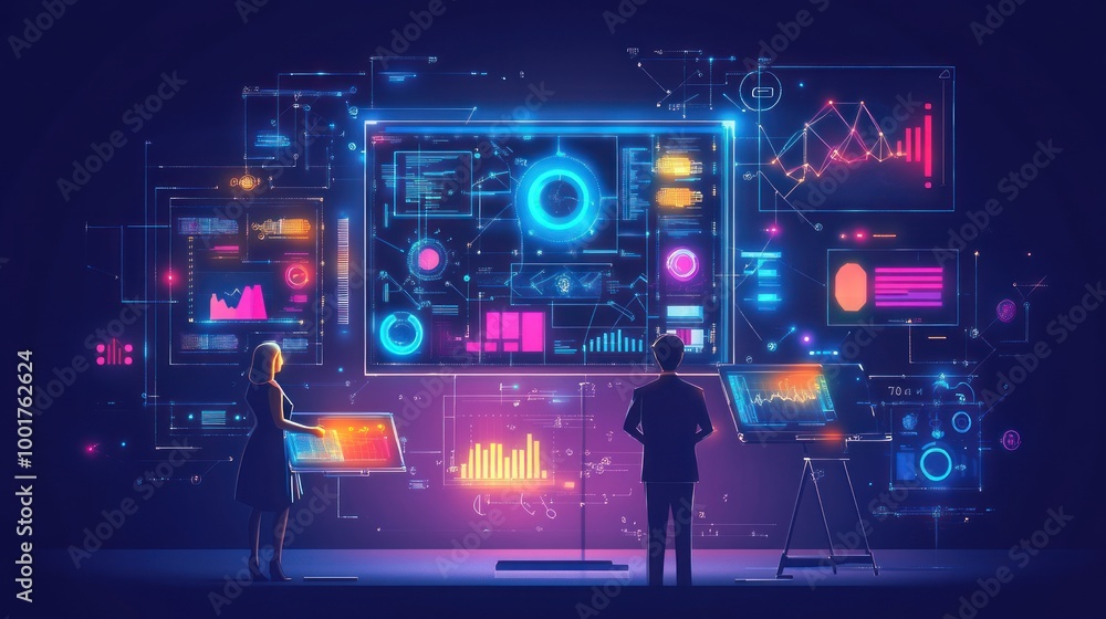 Poster digital data analysis and visualization