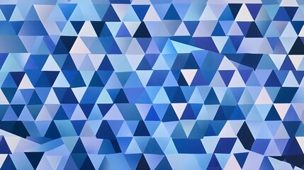 Interlocking Triangles in Blue Tones