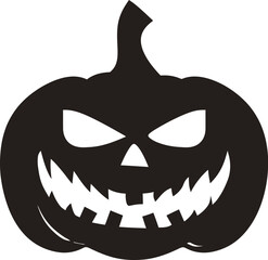 Halloween Pumpkin Flat Vector Icon