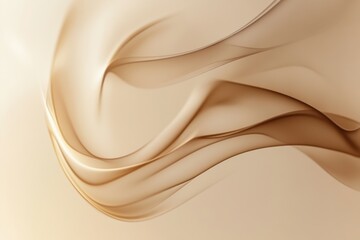 Abstract swirling steam rises gracefully from an unseen coffee cup in a soft, warm-toned atmosphere, suggesting cozy moments. Generative AI