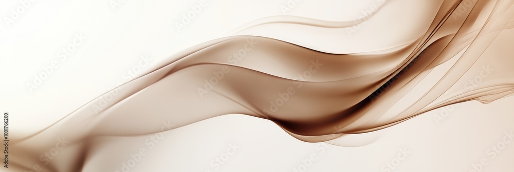 Poster swirling steam gracefully rises from an invisible coffee cup, creating an abstract dance in soft hue