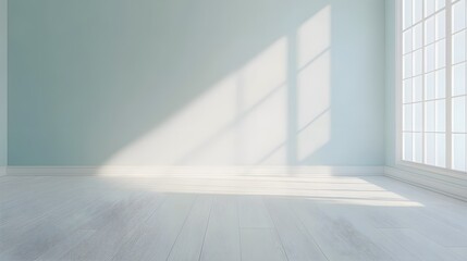 Fototapeta premium Minimalist Living Room with Natural Light Feature