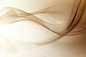 Abstract swirling steam rises gracefully from a coffee cup on a soft background, evoking warmth and comfort in the early morning. Generative AI