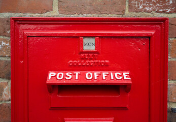 Havenstreet, Isle of Wight, 9th September 2024, Vintage George VI post box at the Isle of Wight Steam Railway