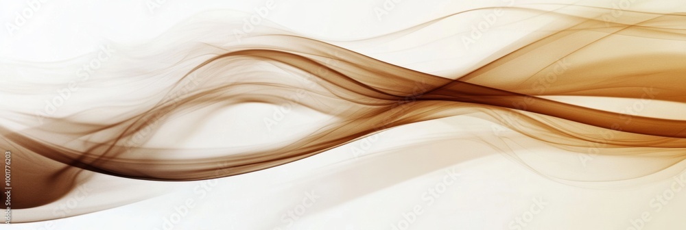 Poster Abstract swirling steam rises elegantly, creating a warm atmosphere reminiscent of coffee enjoyment in a cozy setting. Generative AI