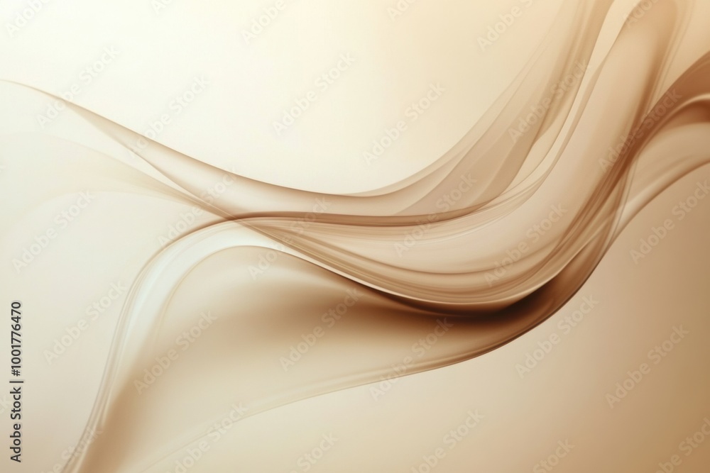 Aufkleber abstract steam rises gracefully, suggesting warmth and comfort from an unseen coffee cup in a serene