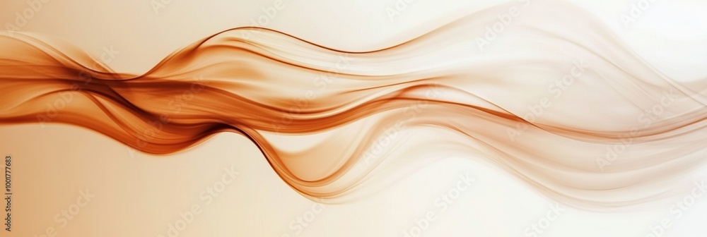 Poster abstract steam curling gracefully in the air, hinting at a missing coffee cup on a serene morning. g
