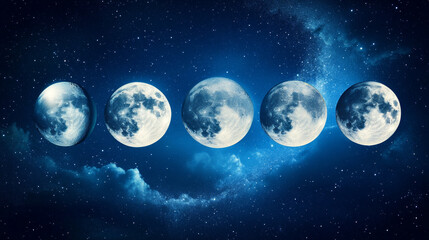 Write about a character who experiences a different adventure with each phase of the moon. 