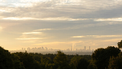 Morning view to Boston city  , Massachusets 