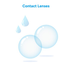 Contact lenses with drops Ophthalmology oculist 