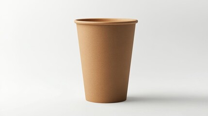Brown Paper Coffee Cup Mockup