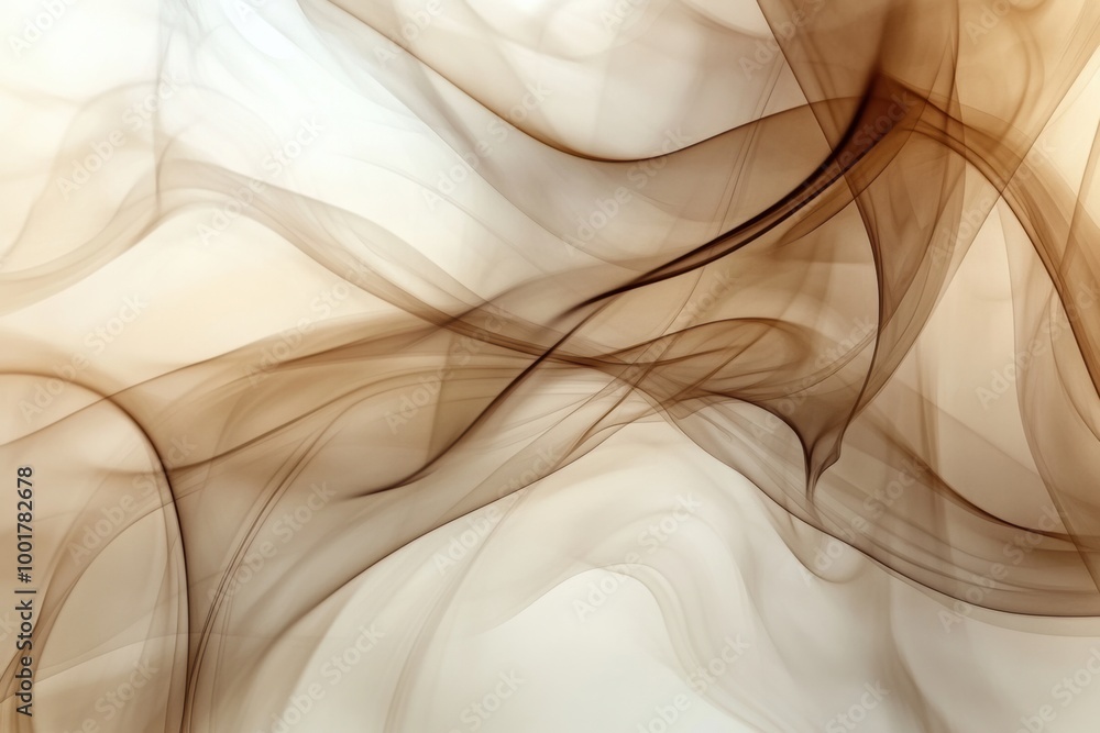 Poster abstract smoke patterns in deep coffee tones create a mesmerizing visual effect perfect for artistic