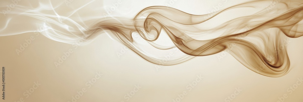 Aufkleber abstract swirling steam resembling coffee rising magically in a serene atmosphere with soft lighting