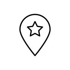 location star icon, favorite place icon favourite save pointer marker icons button	