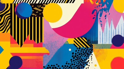 Obraz premium Abstract retro geometric background
