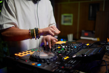 Audio Mixing Console in a Recording Studio with advanced sound production capabilities