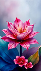 Fototapeta premium pink lotus flower