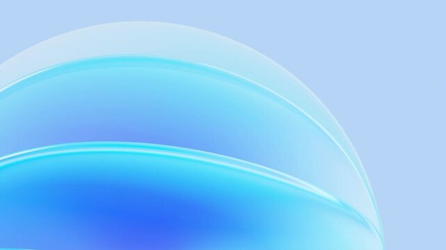 Abstract Glass Blue Discs - Seamless Loop