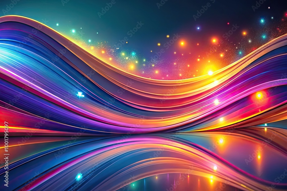 Poster elegant abstract vector background with smooth curves and soft color gradients for design projects
