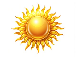Elegant golden sun logo design suitable for branding, marketing, and creative projects in vector format