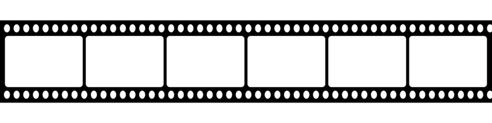 Film Strip Seamless white background. Alpha strip film design Pattern.