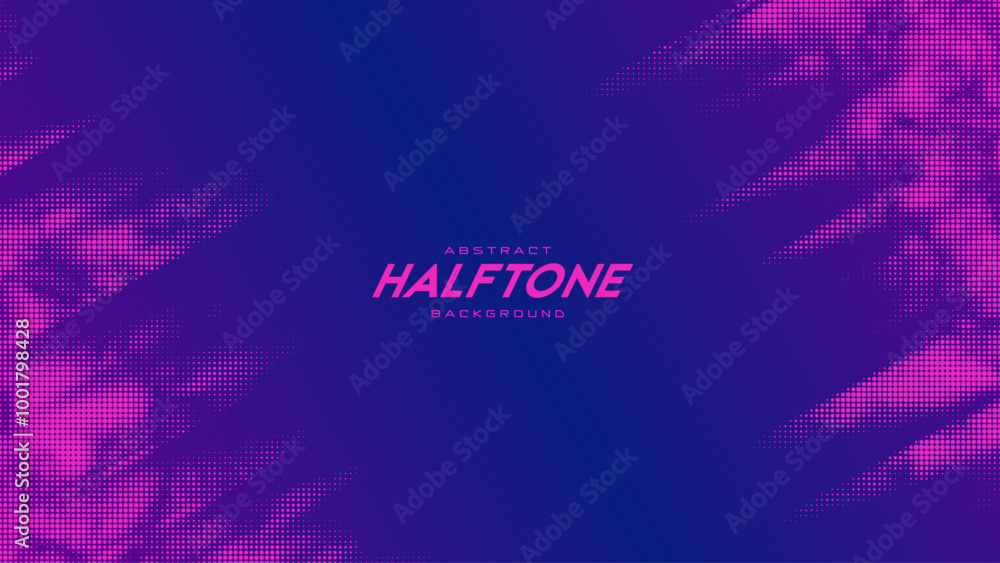 Poster abstract vector torn monochrome halftone background. scrathed dotted texture element. diagonal compo