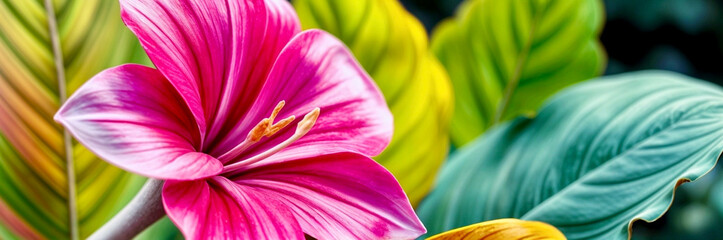 close up of colorful tulips