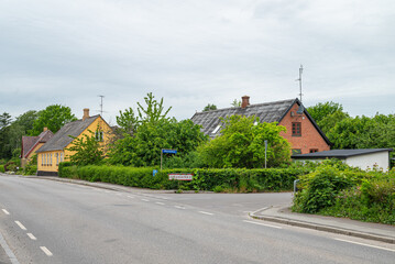 Building in village of Keldby on island of Moen in Denmark