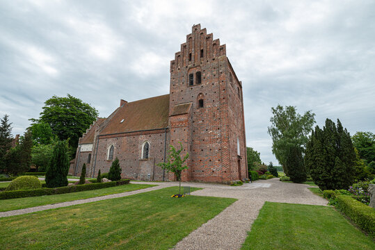 Church of Keldby on Island of Moen in Denmark