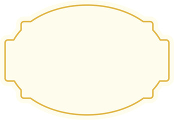 Frame label in soft colors