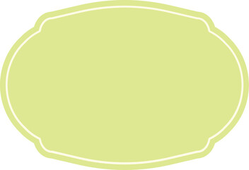 Frame label in soft colors