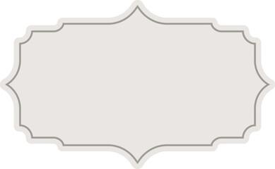 Frame label in soft colors