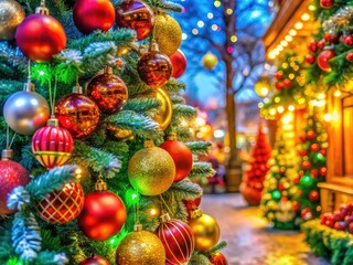 Fototapeta premium Festive Christmas Coloring Pages for Relaxation and Creativity - Printable Holiday Fun Activities