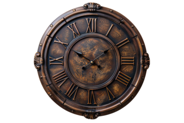 Transparent Antique Roman Numeral Clock - Timekeeping Elegance