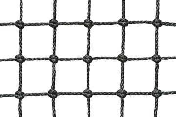 Transparent Black Rope Netting Texture Seamless -  Intertwined Threads, Abstract Pattern, Geometric Design