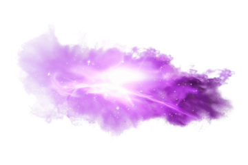 Transparent Purple Galaxy Nebula Watercolor Background