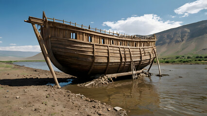 Noah's Ark Exploration Reexamined: Historical Records, Archaeological Clues, Geological Structure Investigation on Mount Ararat generative ai