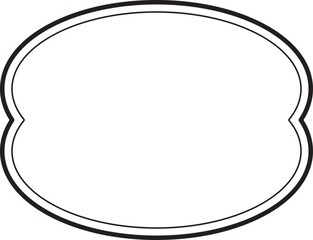 Black Border Label Frame for Composition Book