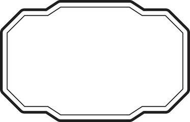 Black Border Label Frame for Composition Book